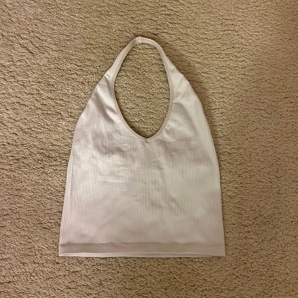 White Halter Top
